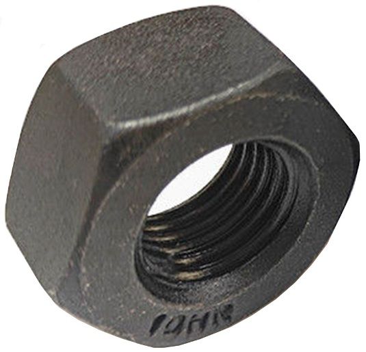 Гайка высокопрочная М20 ГОСТ 32484.3 HR, класс прочности 10, оксидированная - фото