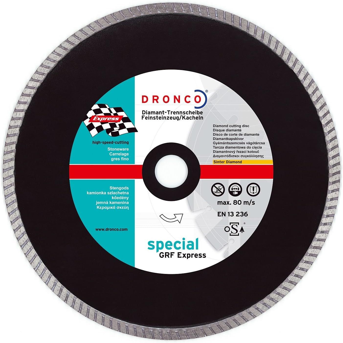 Диск алмазный по плитке 200х2,3х25,4 мм Dronco Special Express GRF 4200517 - фото