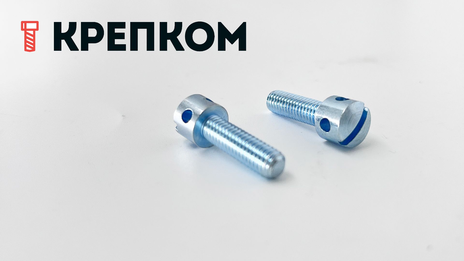 Винт пломбировочный DIN 404, класс прочности 5.8, оцинкованная сталь - фото