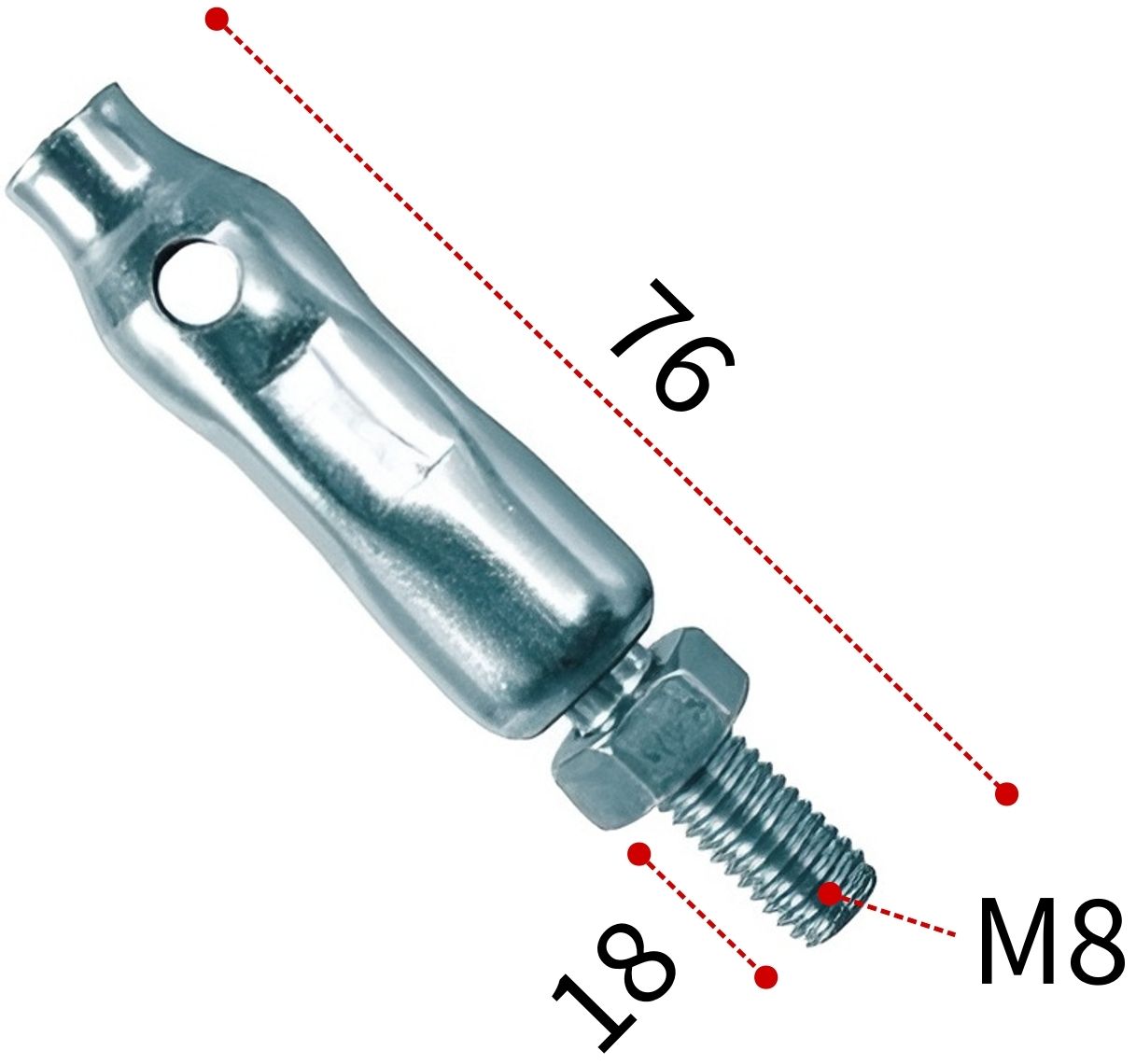 Маятниковый подвес для трубопроводов PDH M8 Fischer 079676 - фото