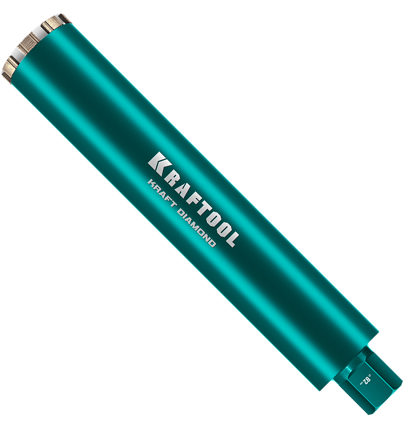 Изображение товара Алмазная коронка по железобетону 82 мм Kraftool 29825-082 для сухого и мокрого сверления