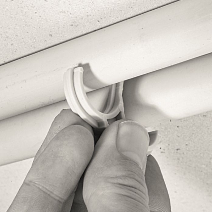 Дюбель-хомут вставной Т-образный DSS 20-25 с двойной скобой для кабелей Schnabl 30240 - фото