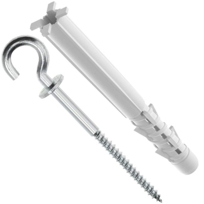 Дюбель с полукольцом 8х80 мм Pirat Longbird-S TOX, полиэтилен, 10 шт - фото