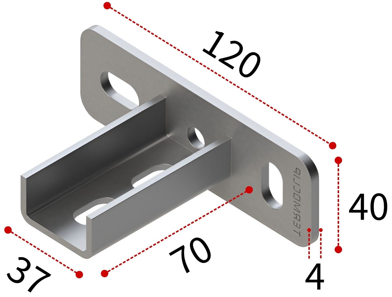 Фланец седельный поперечный 28 4F2 TERMOCLIP - фото