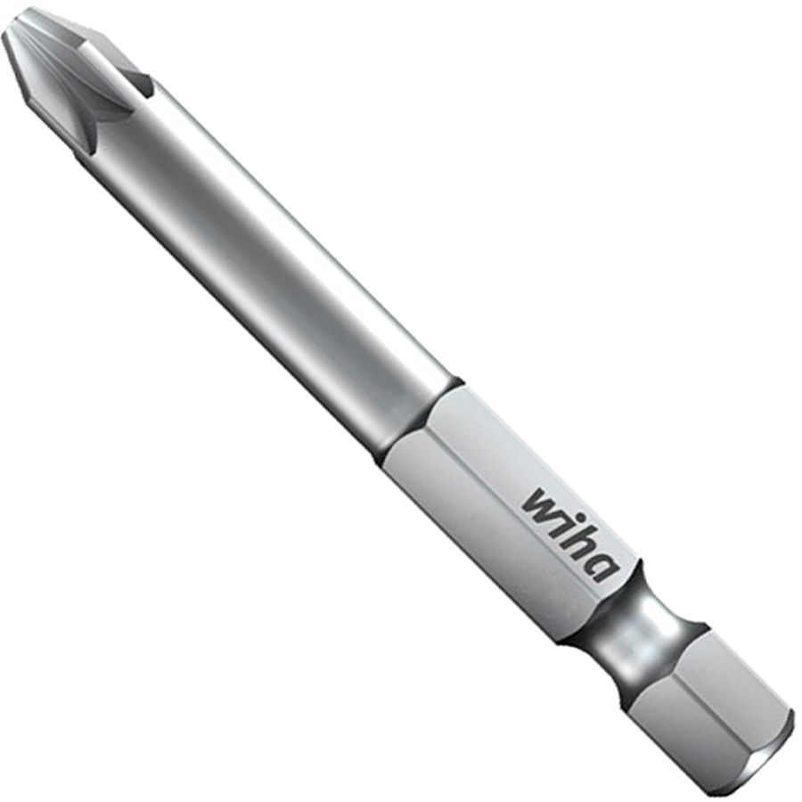 Бита крестовая PZ0 длина 50 мм, E1/4" Wiha Professional 31957, сталь Cr-V - фото