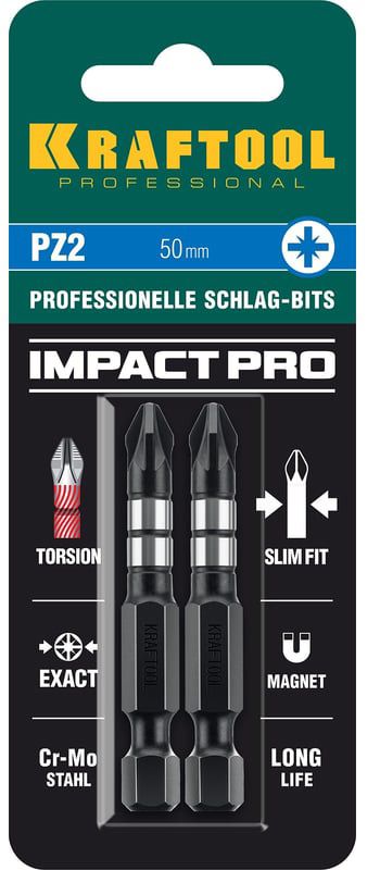 Набор ударных бит PZ Impact Pro Kraftool - фото
