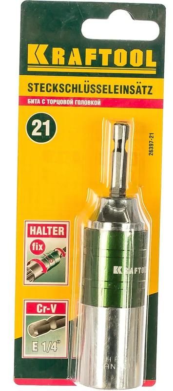 Бита с торцовой головкой 21 мм Kraftool 26397-21 - фото