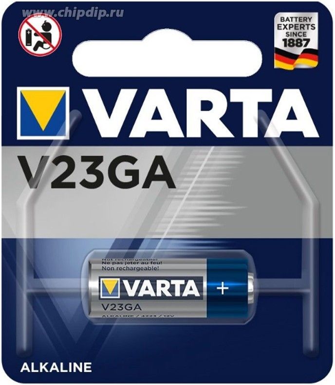 Батарейка V23GA щелочная 12 В Varta 04223101401М - фото