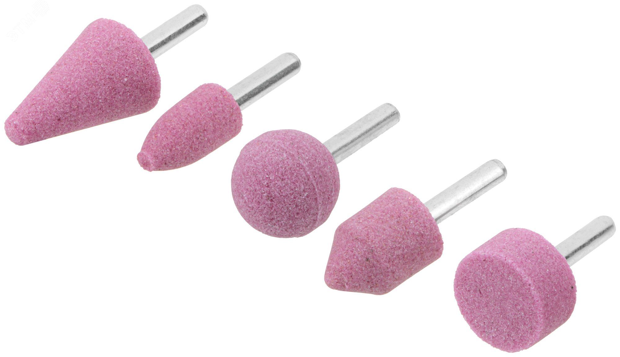 Набор шарошек абразивных больших FIT 36469, 5 шт - фото