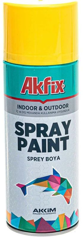 Краска аэрозольная 400 мл Akfix, цветная RAL - фото