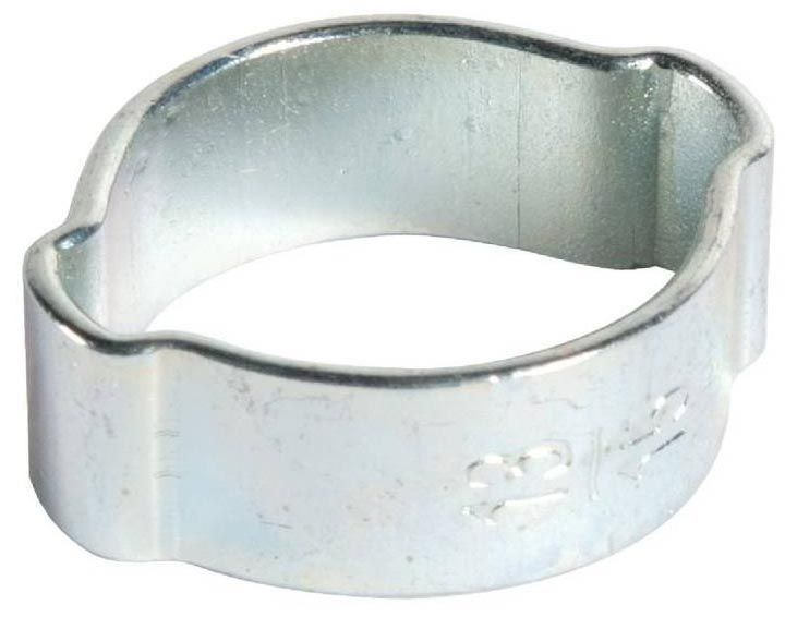 Хомут ушной два уха 13-15 мм Hose Clamp Mikalor, оцинкованная сталь W1 - фото