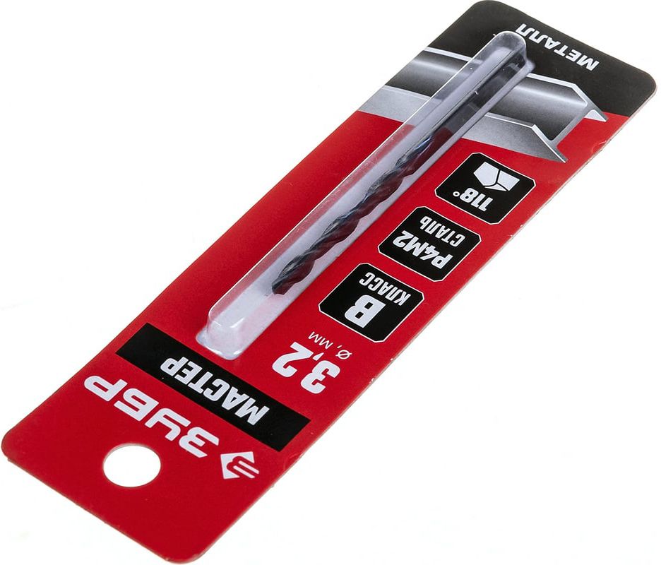 Сверло по металлу класс B сталь Р4М2 Профессионал ЗУБР - фото