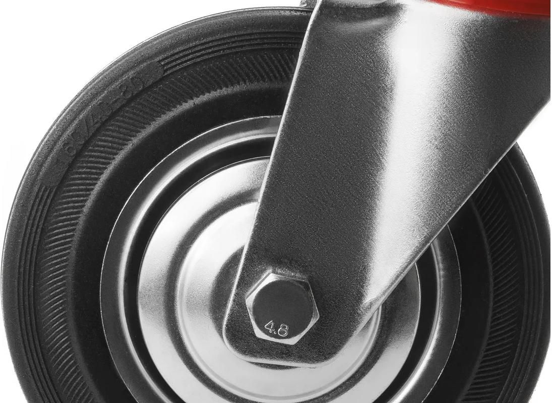 Колесо из резины с площадкой, поворотное 160 мм SC 63L - фото
