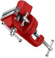 Тиски настольные поворотные ход 5 - 30 мм ширина губок 50 мм Mirax 32475-50, чугун