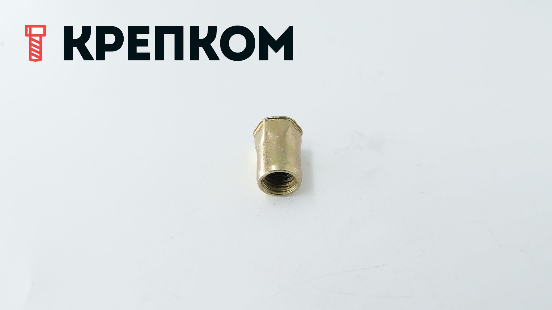 Резьбовая заклепка М8 с уменьшенным бортиком, шестигранная ½, оцинкованная сталь, 500 шт - фото