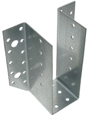 Опора бруса раскрытая OBR R 50х90х52х2 мм, оцинкованная сталь - фото