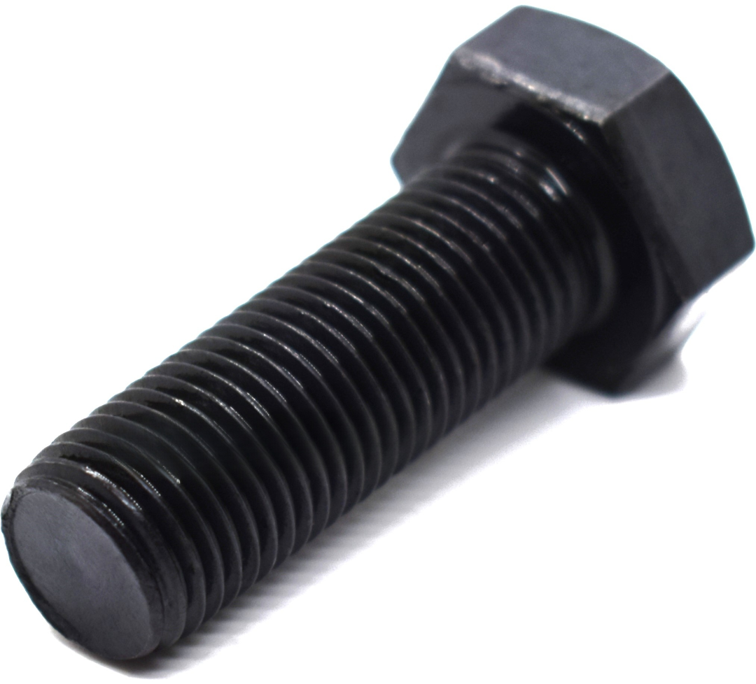 Болт с полной мелкой резьбой М27х2х140 DIN 961 (ISO 8676) класс прочности 12.9, сталь без покрытия - фото