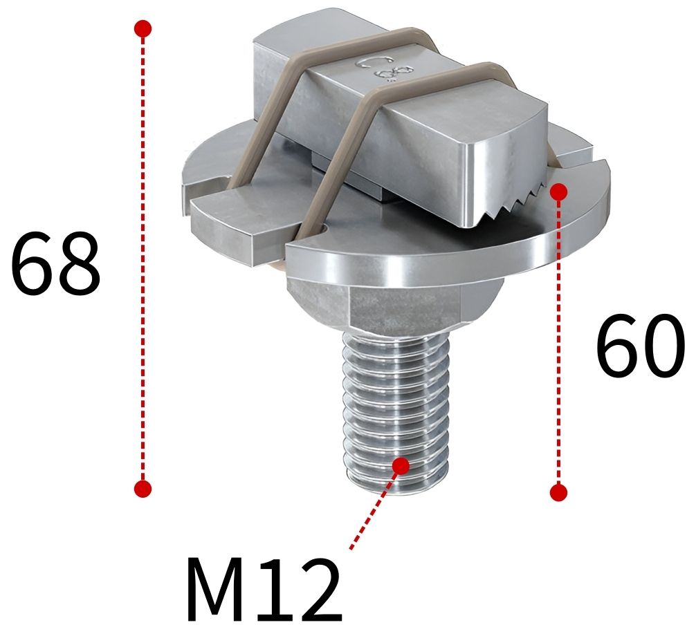 Болт Т-образный для монтажной системы FUS и MS Fischer FHS Clix S М12х60 504320, оцинкованная сталь - фото