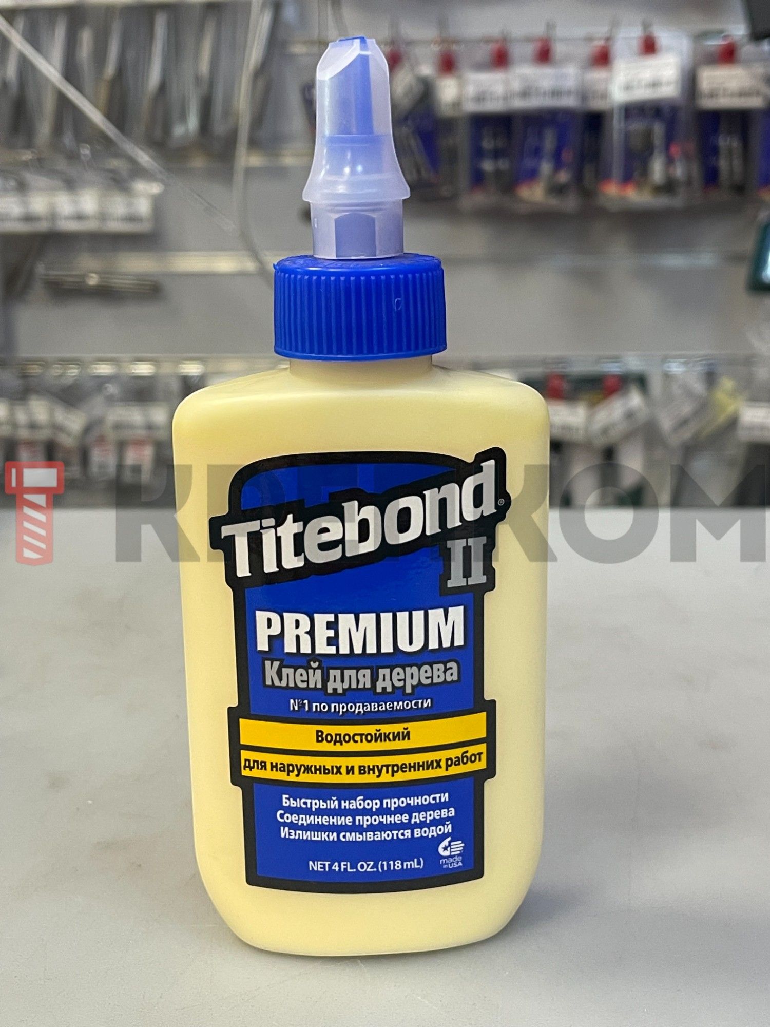 Клей столярный влагостойкий Titebond II Premium Wood Glue, 118 мл - фото