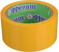 Упаковочная лента 48 мм х 50 м, 43 мкм Фрегат СЦ4850Ж, желтая