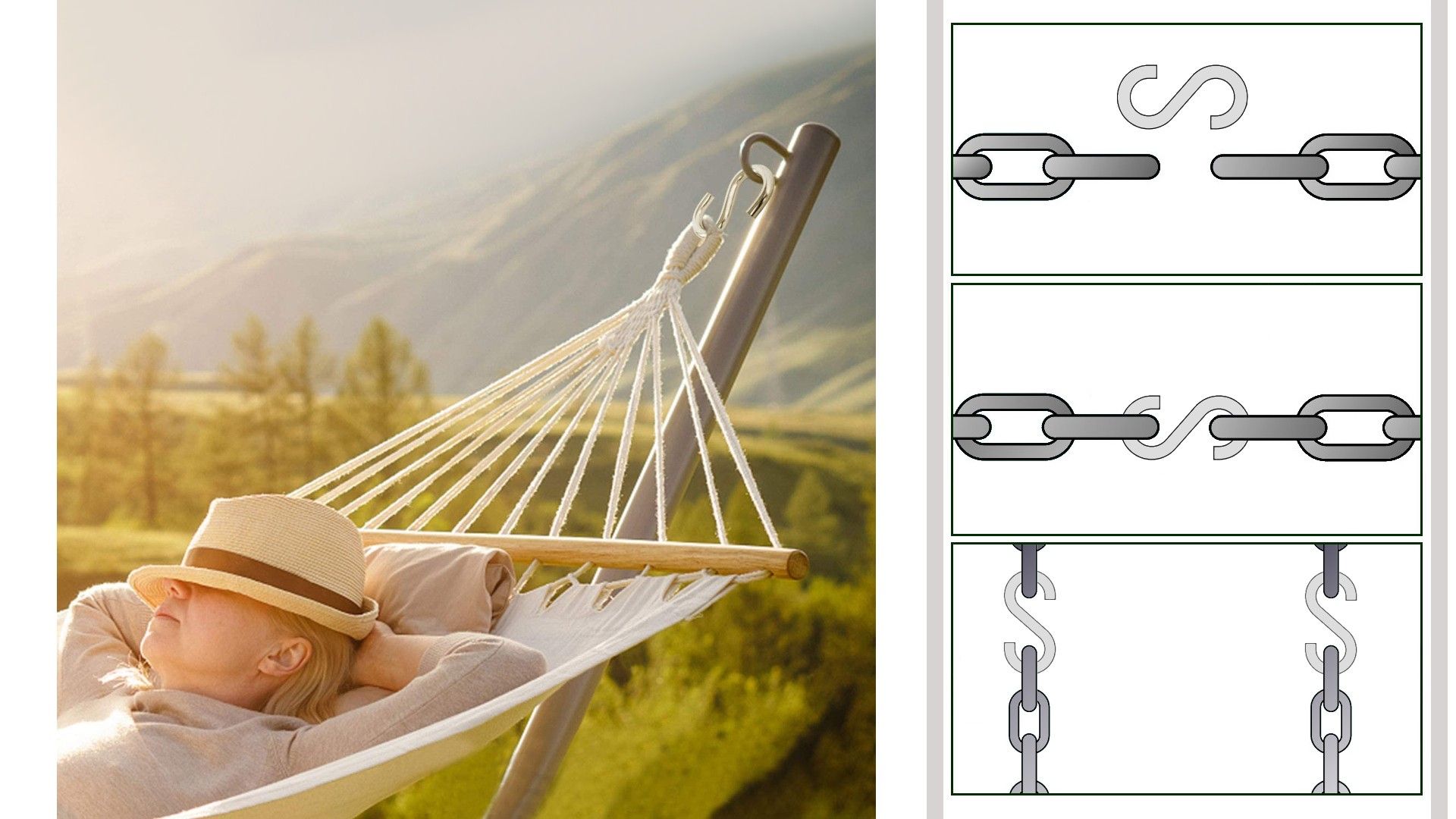 Крючок S-образный симметричный 502, оцинкованная сталь - фото