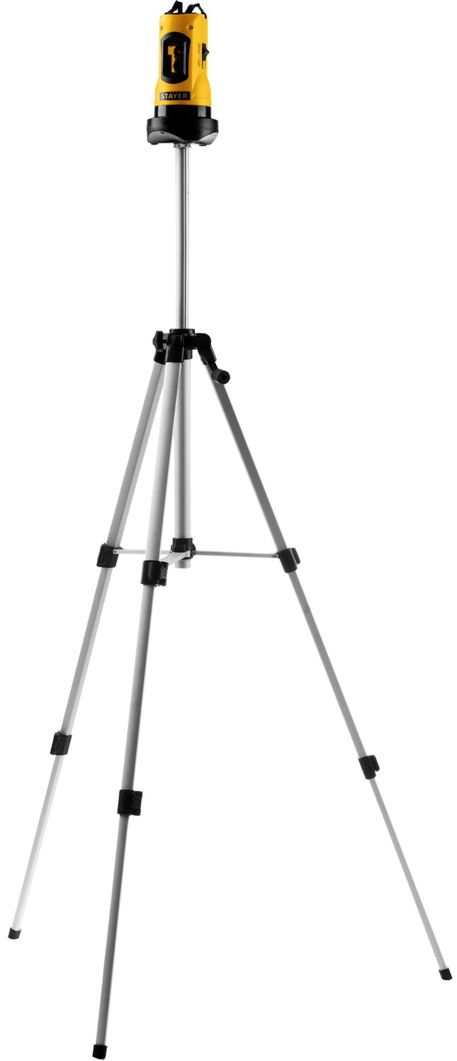 Нивелир лазерный линейный 10 м со штативом 120 см Stayer Laser-Max Professional 34960-H2, в пластиковом кейсе - фото