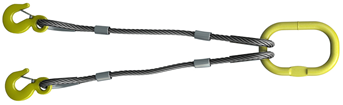 Изображение товара Строп канатный двухветвевой 2СК 0,8 т 5 м для подъема грузов