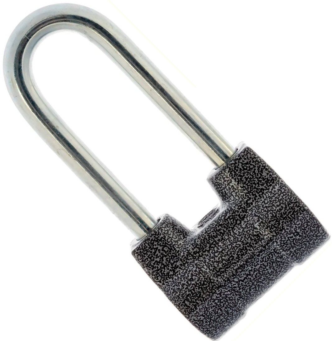 Замок навесной дисковый ВС2-4А-01 с финским ключом боковая система секрета длинная дужка ЧАЗ 37220-4-01 - фото