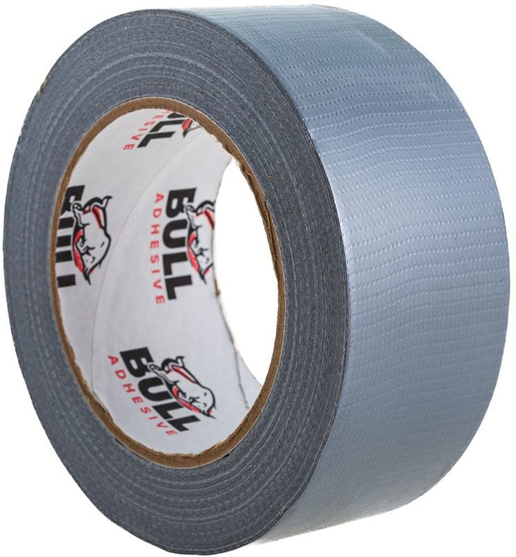 Лента клейкая армированная 48 мм Bull, серая - фото