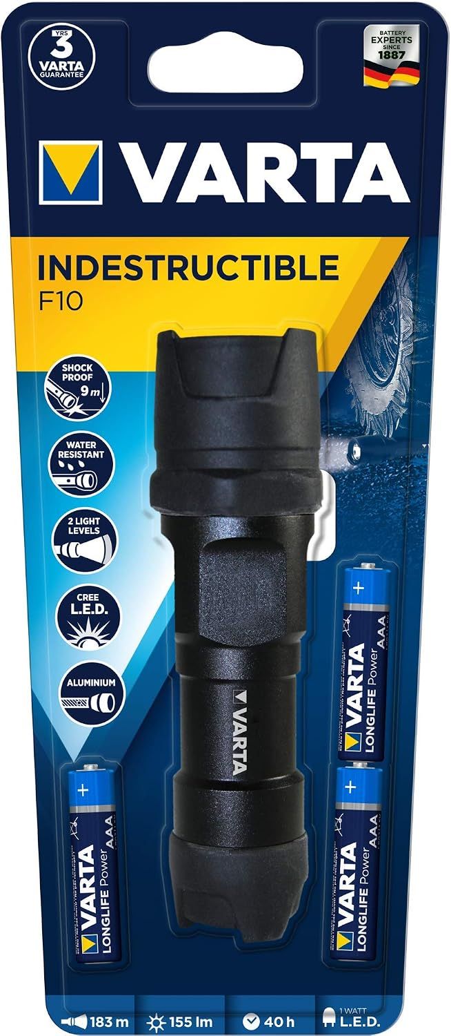 Фонарь ручной ударопрочный Varta Professional Indestructible 1 Watt LED Light 3AAA 18700101421 - фото