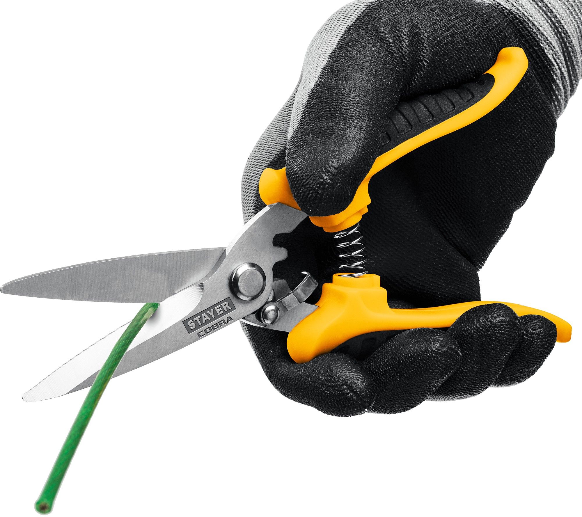 Ножницы технические универсальные 200 мм Cobra Stayer 23227 - фото