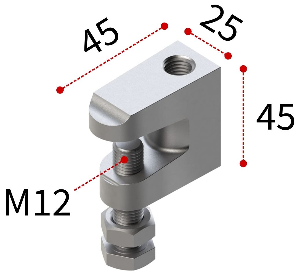 Струбцина для балок F1 М12 TERMOCLIP - фото