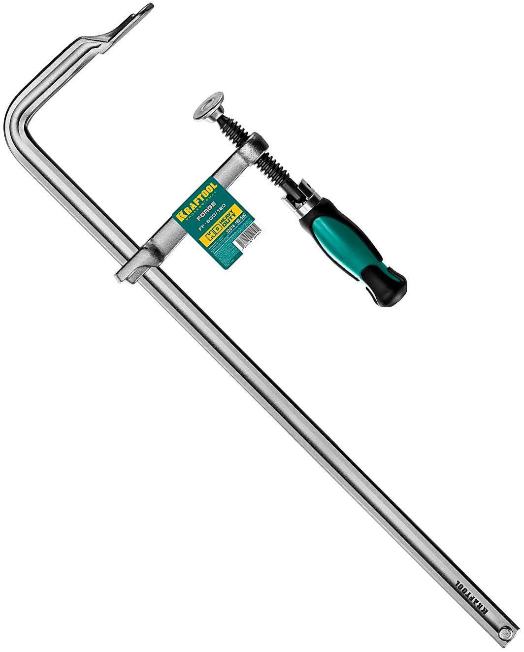 Струбцина цельнокованая Forge FF-160/80, 120х500 мм, тип F, Kraftool 32014-120-500 - фото