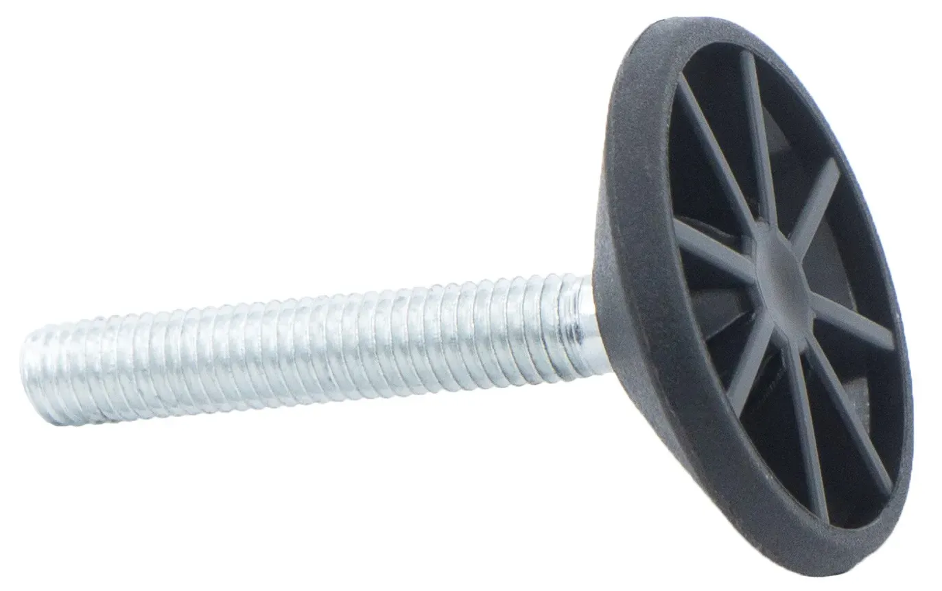 Опора регулируемая шарнирная с болтом М8х50 и основанием 40 мм 40ШМ8-50ЧН, пластик - фото