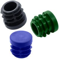 Заглушка внутренняя плоская для круглых труб ПЧК, пластик, цвет в ассортименте