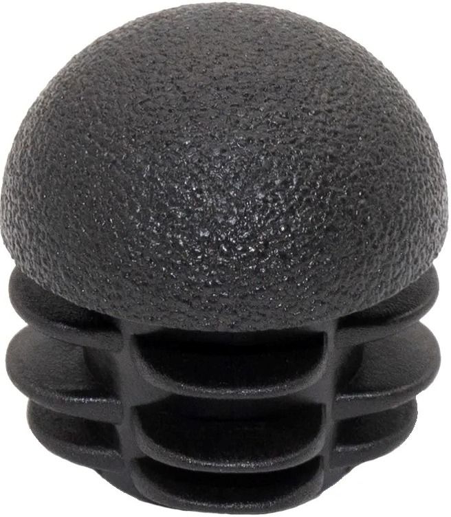 Заглушка сферическая внутренняя для круглых труб СЧН, пластик, цвет в ассортименте - фото