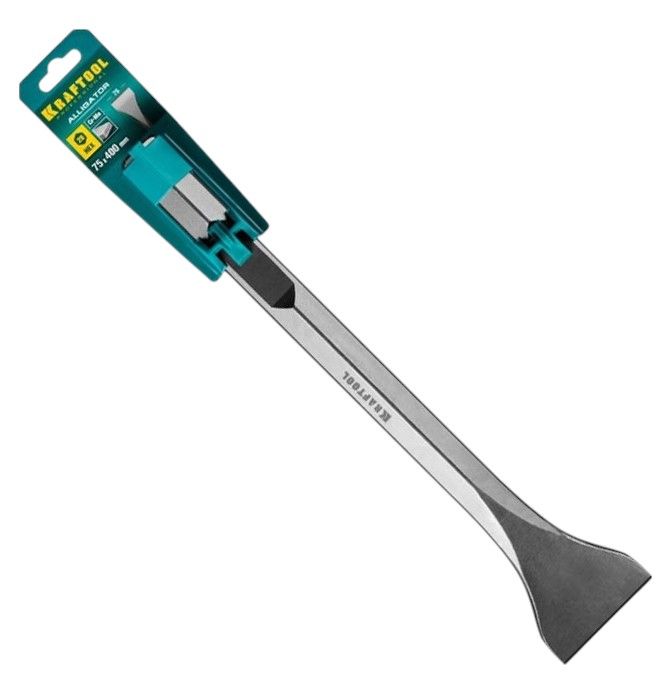 Изображение товара Зубило лопаточное 75х400 мм HEX Kraftool 29341-75-400 для демонтажных работ