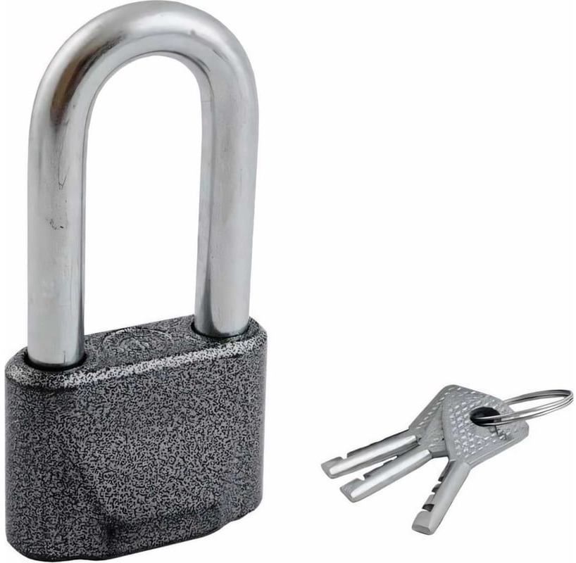 Замок навесной дисковый усиленная дужка ВС2М1-02 с финским ключом ЧАЗ 37220-1-02 - фото