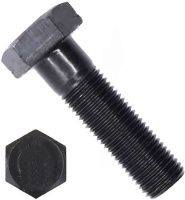 Болт шестигранный с неполной резьбой М8х1х95 DIN 960 (ISO 8765) класс прочности 12.9, оксидированный