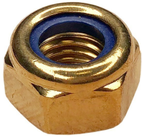Гайка самоконтрящаяся М2 DIN 985, латунь