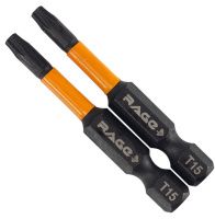 Набор ударных бит T15 50 мм Impact Rage by VIRA 554146, 2 шт