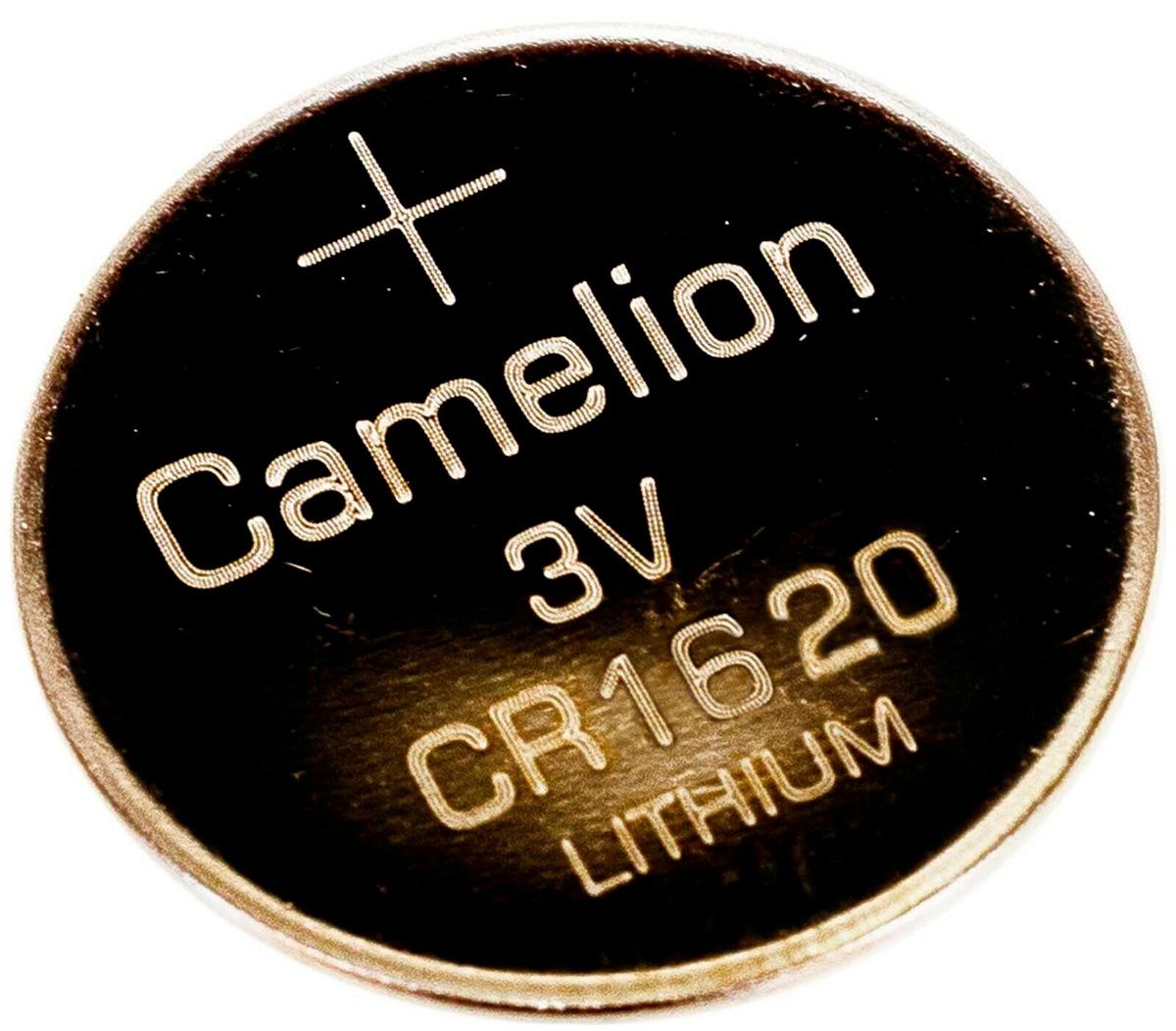 Батарейка литиевая CR1620 тип таблетка 3 В 90 мА·ч Camelion 182495 - фото
