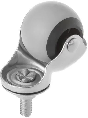 Колесо мебельное поворотное с болтом 40 мм SCmt 20 - фото