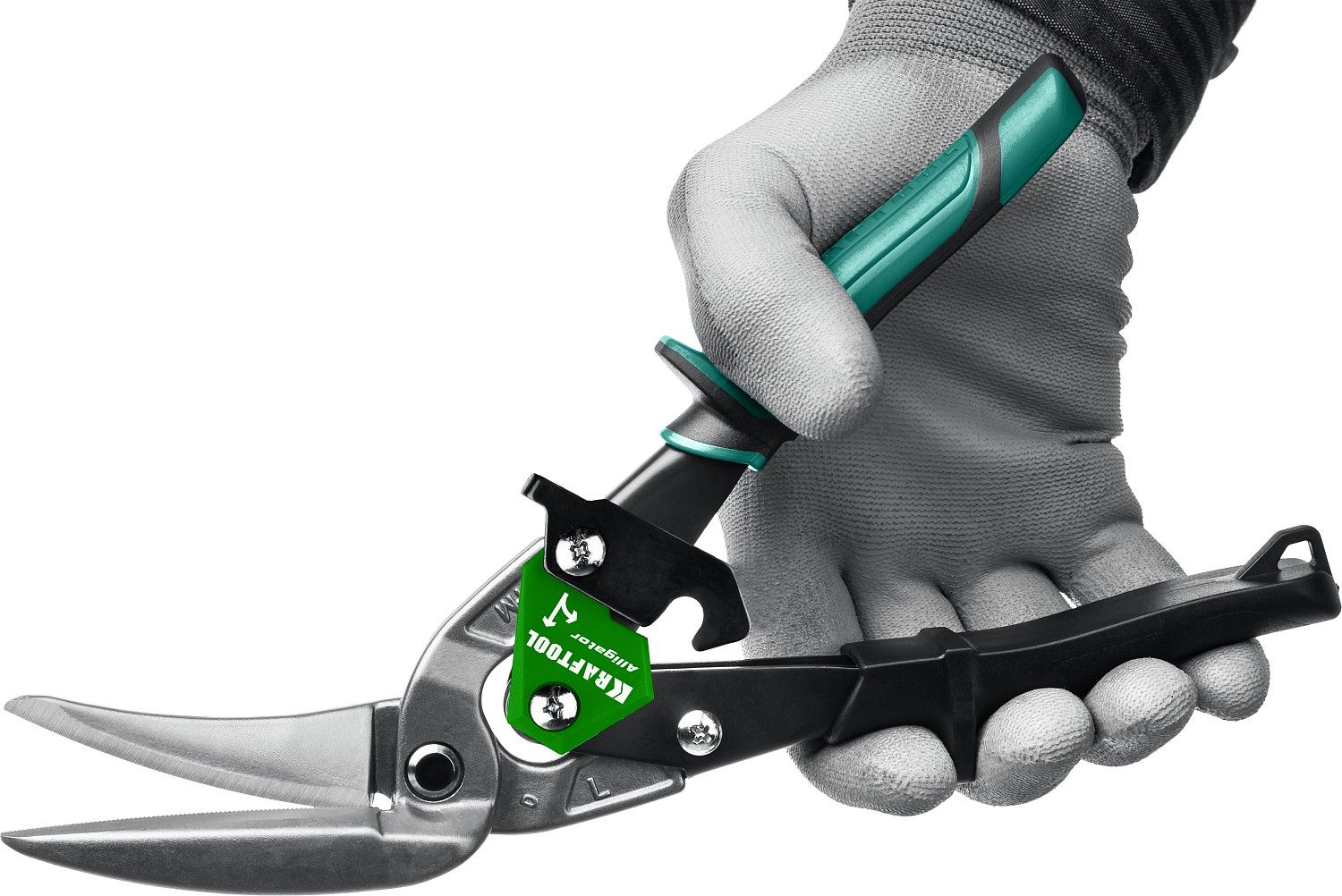 Ножницы по металлу левые усиленные с выносом 280 мм Alligator Kraftool 2328-LL - фото