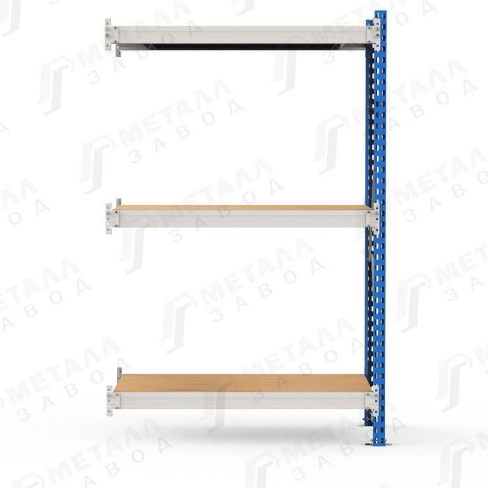 Стеллаж металлический 2000/1200/800 мм, Металл-завод SGR-V-ДСП 1283-2.0 ДС, дополнительная секция - фото