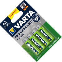 Аккумуляторы AA 2100 мАч Varta Rechargeable R2U 56706101494, в блистере 3+1 шт