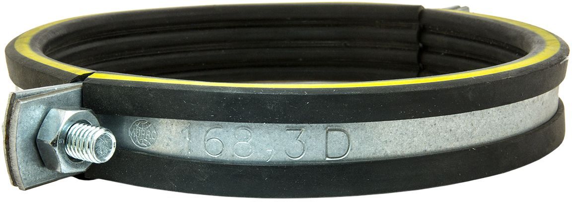 Хомут подвесной двойной MUPRO, оцинкованная сталь - фото