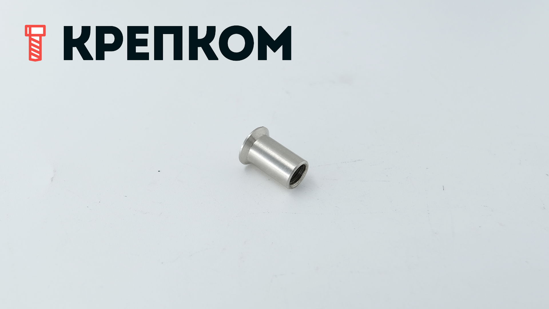 Гайка Эриксона М6х15 с полупотайной головкой и прямым шлицем арт 9061, нержавеющая сталь А4 - фото