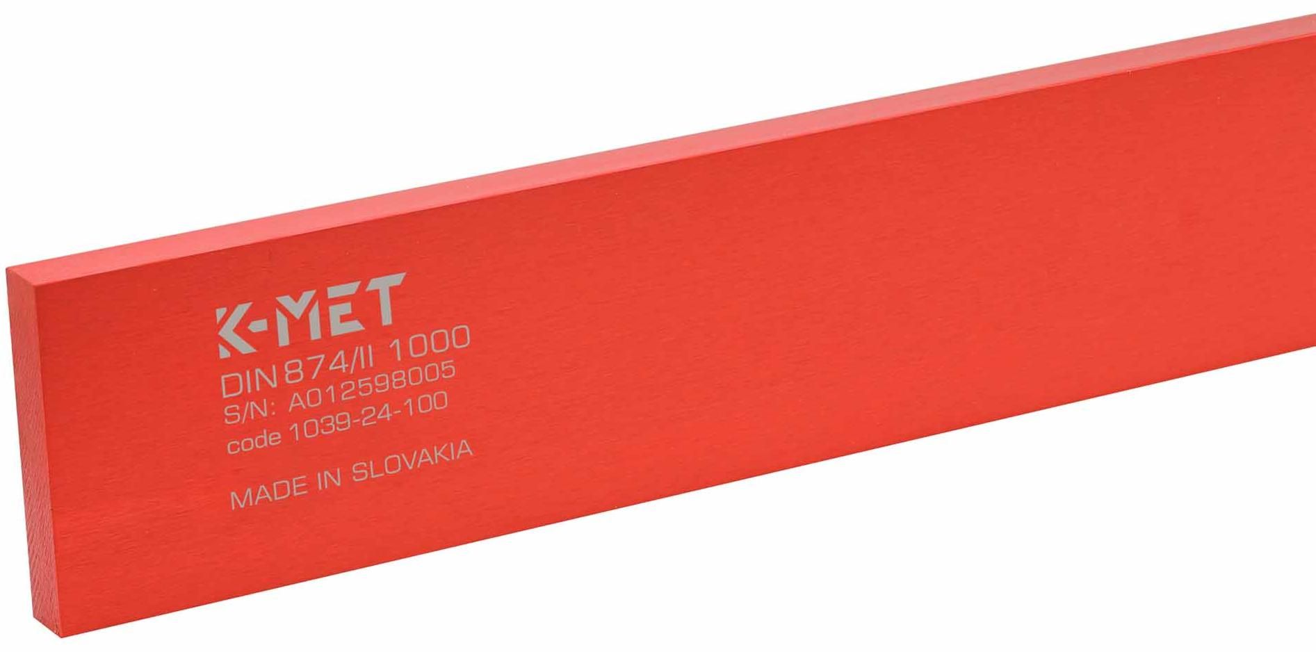 Линейка поверочная ШП-1000х60х12 мм класс 2 DIN 874 Kinex 1039-24-100, алюминий - фото