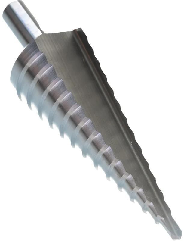 Сверло ступенчатое 4-30 мм, хвостовик 10 мм HSS Messer 19-14-430, 14 ступеней - фото